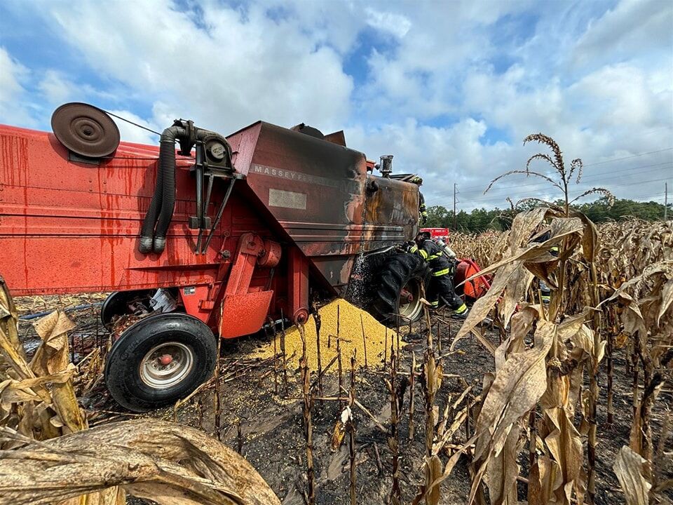 Tractor Fire After